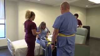 Physical Therapy Transfer Training  How To Transfer From Wheelchair To Bed [upl. by Milzie]