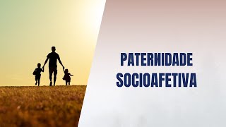 Paternidade socioafetiva [upl. by Benjy]