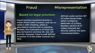 What is Difference Between Fraud amp Misrepresentation [upl. by Enimasaj]