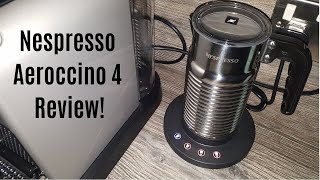 Nespresso Aeroccino 4 Milk Frother Review  Worth upgrading from the Aeroccino 3 [upl. by Anaejer]