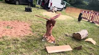 A fabulous range of wooden sculpture at Caerleon festival 2024 [upl. by Vanya]