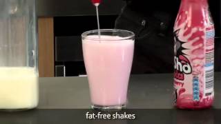 How to make a fat free milkshake using an aerolatte milk frother [upl. by Meredi]