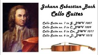 Johann Sebastian Bach  Cello suites in 432 Hz great for reading or studying [upl. by Kippar]