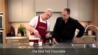 How to make a hot chocolate using an aerolatte milk frother [upl. by Arlette]