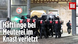 Gefängnismeuterei Polizei stürmt Knast in Thüringen  JVA Untermaßfeld [upl. by Anatniuq148]